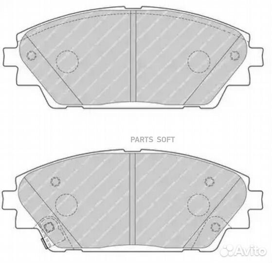 Ferodo FDB4446 Колодки mazda 3 13