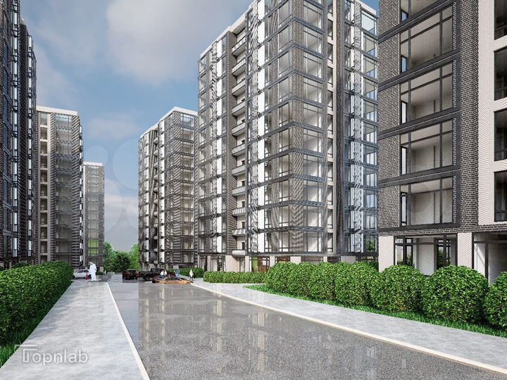 2-к. квартира, 58,4 м², 6/12 эт.