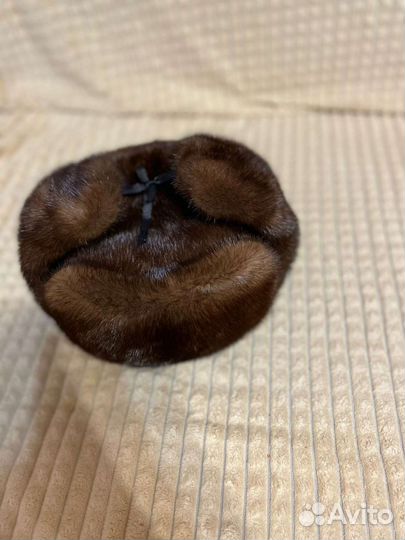 Норковая шапка мужская ушанка