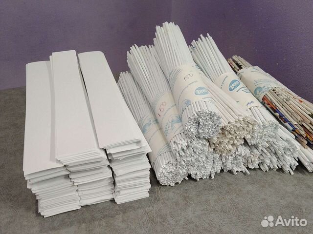 Бумажные полоски для плетения