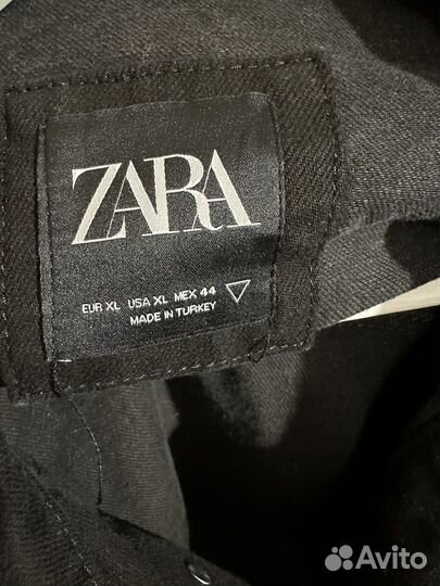 Джинсовая куртка Zara L 50 черная новая