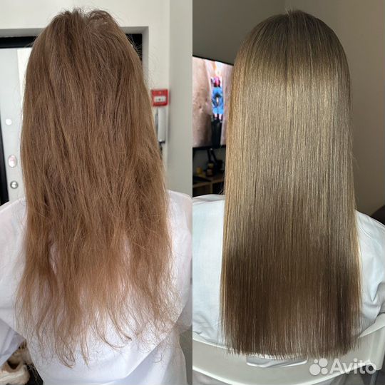 Нанопластика волос кератин ботокс