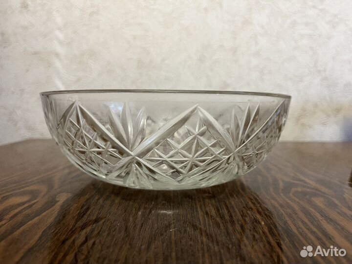 Салатник хрустальный СССР