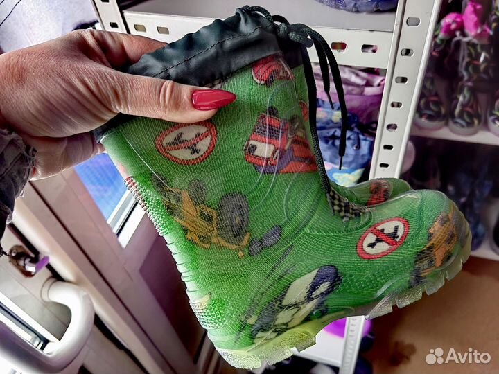 Сапожки резиновые детские