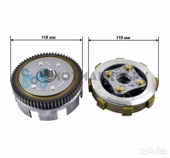 Сцепление питбайк 140-160