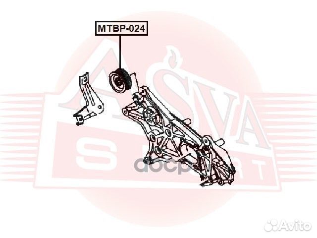 Ролик обводной приводного ремня mtbp024 asva