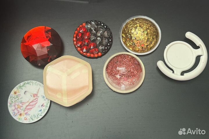 Зеркальный чехол на iPhone 14 pro и попсокеты