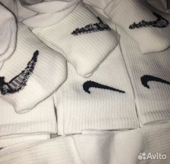 Носки nike высокие белые