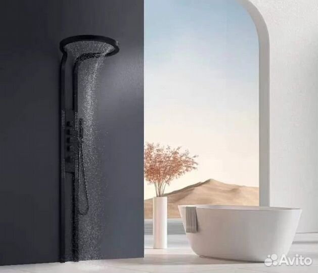 Душевая панель, водопад ganzer GZ01168-C черный