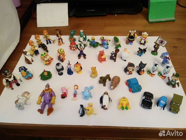 Игрушки киндер из мультиков раритет