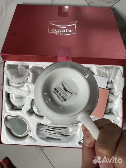 Чайный сервиз auratic fine porcelain новый