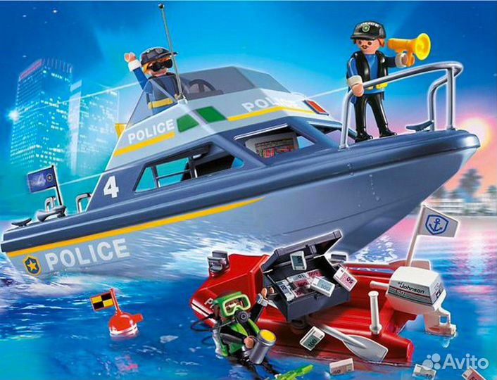 Playmobil 4429 Полицейский катер с мотором