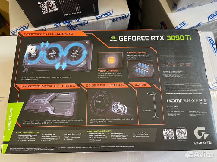 Видеокарта Rtx 3090 ti gigabyte gaming oc 24gb нов