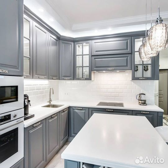 Кухонный гарнитур новый неоклассика