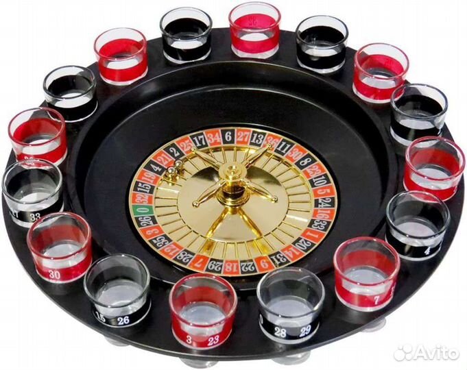 Игра рулетка с рюмками