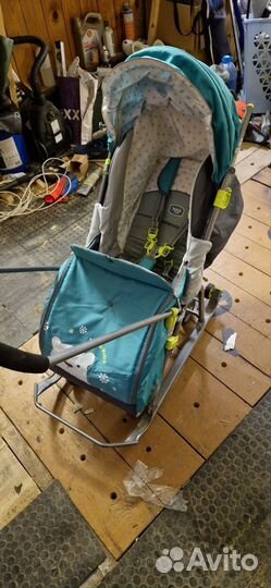 Коляска санки 