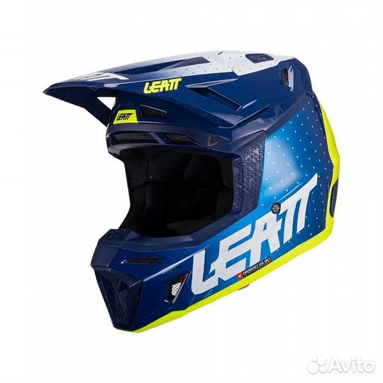 V24 Leatt Moto 8.5 Helmet Kit Blue Шлем синий