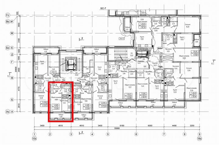 Квартира-студия, 23,9 м², 10/20 эт.