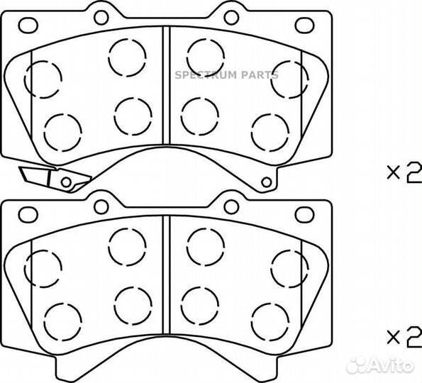 FBL AFP585S Тормозные колодки FBL AFP