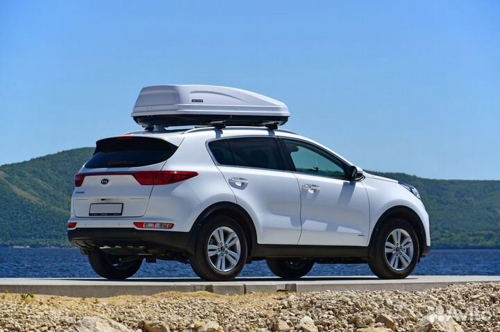 Автобокс Active M 450л белый 187х88х44см