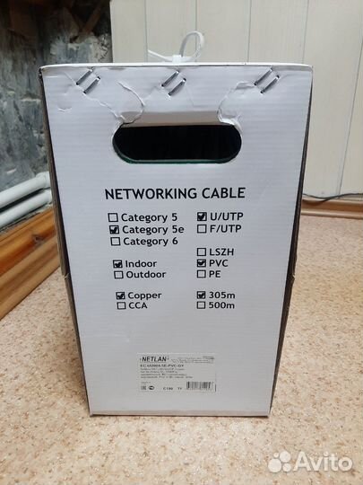 Кабль UTP netlan 5e 4 пары медь