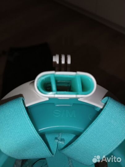 Детская маска для снорклинга зелёная размер s/m