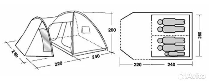 Палатка Easy Camp Milano 500