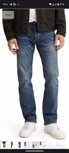 Levi's Men's 501 Original Fit Jeans оригинал