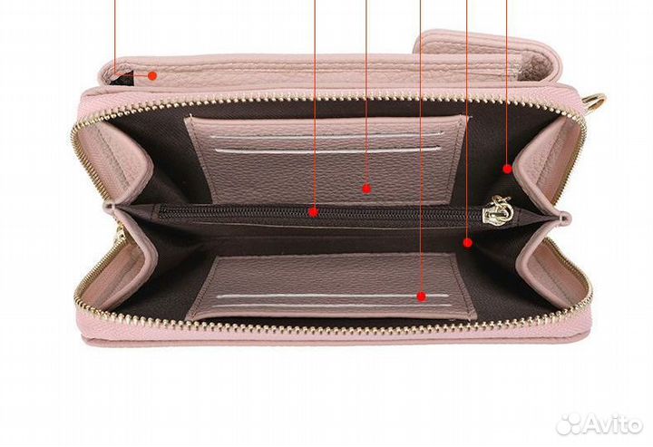 Сумка-чехол для телефона с кошельком