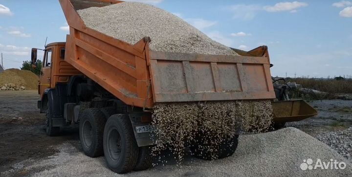 Мура и окол (щебень муровой) с карьера с доставкой