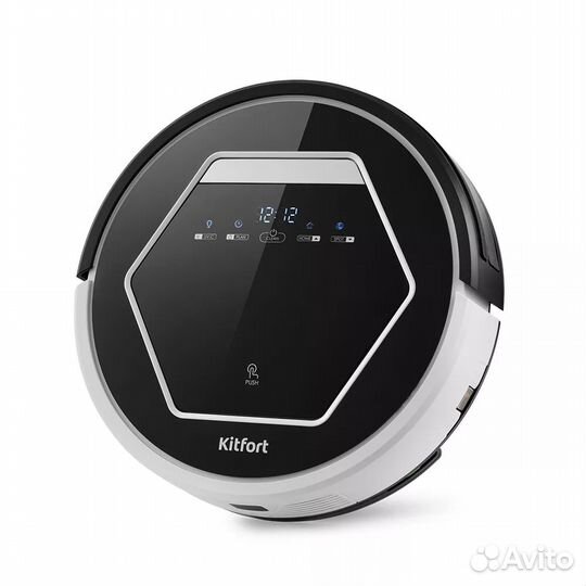 Робот-пылесос Kitfort кт-553, черный, белый