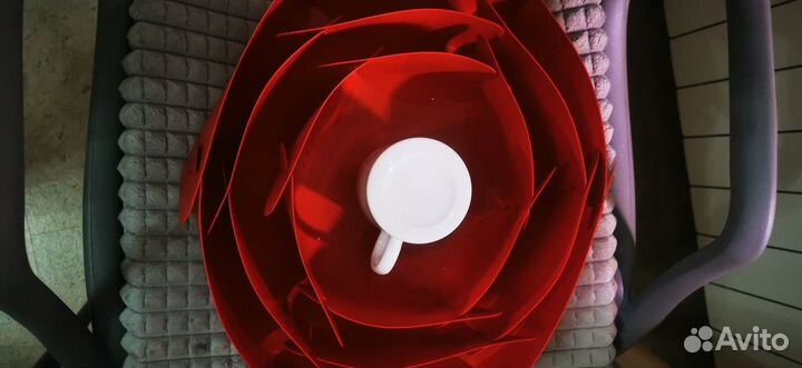 Разборные корзины чаши,набор, пластик. Икеа