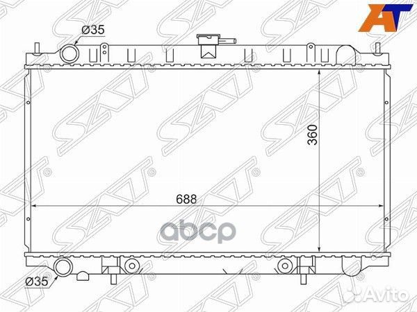 Радиатор Nissan Primera 95-02 / Bluebird 96-01