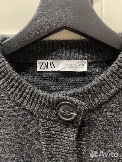 Кардиган zara серый