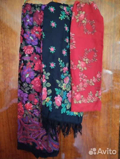 Платки павлопасадские, палантины