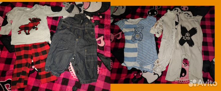 Пакет вещей на мальчика от 6 месяцев до 1 года