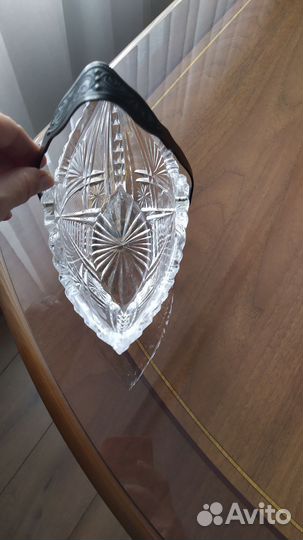 Хрустальная конфетница СССР