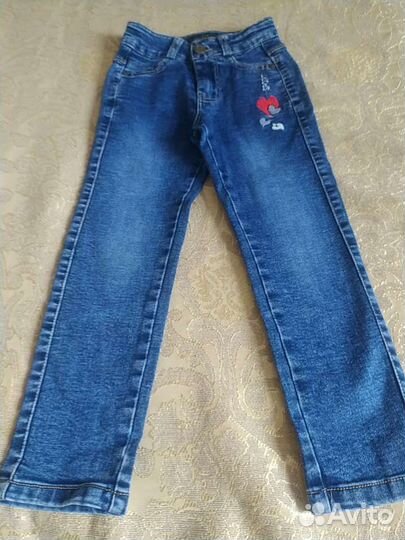 Джинсы для девочки 104