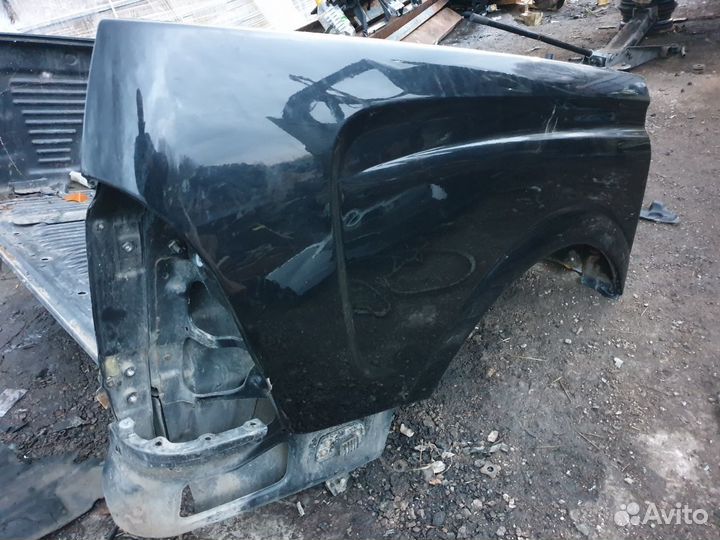 Кузов жопа ssangYong actyon sport 1 крылья задние