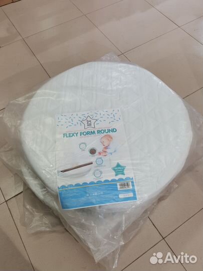 Матрас в круглую кроватку