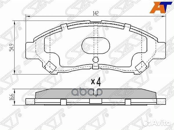 Колодки тормозные перед townace 08- ST-04465-BZ