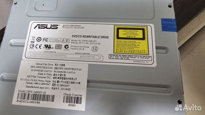 Dvd привод Asus drw-24b3st