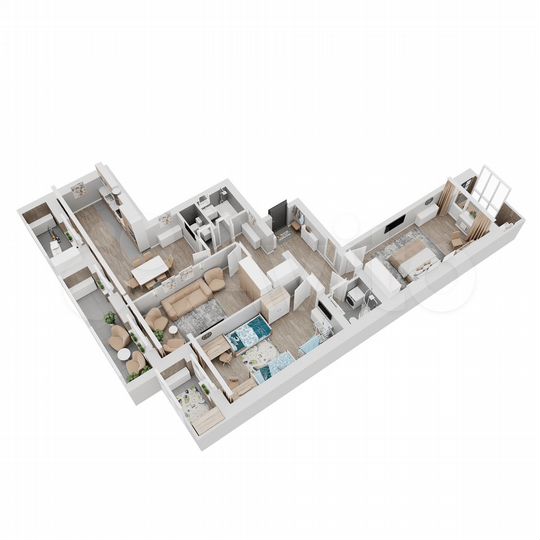 3-к. квартира, 119,2 м², 1/8 эт.