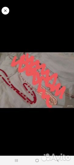 Сатиновые бусы,винтаж Чехословакия