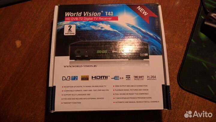 Тв приставка World Vision T43 с тюнером DVB-T2