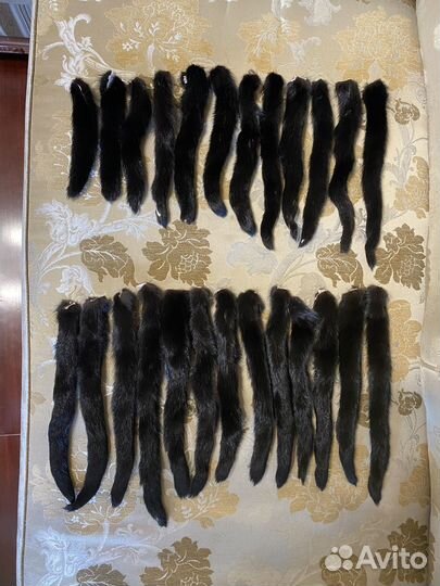 Хвосты и пластины черной норки Блэкглама