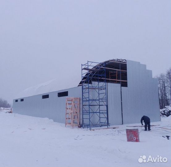 Прямостенный ангар под склад, сто, цех и многое др