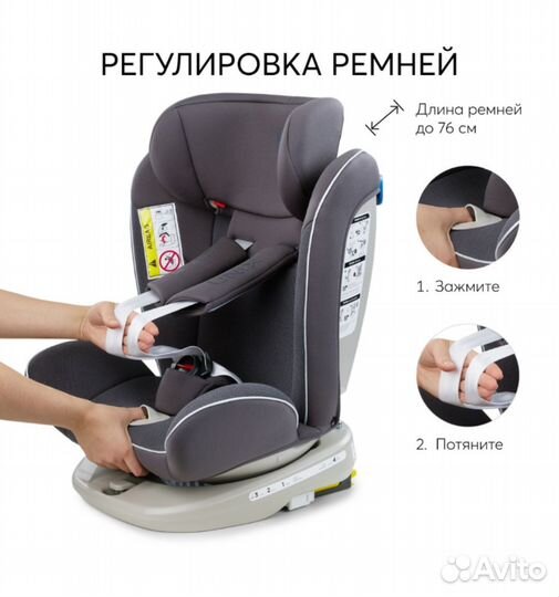 Автокресло Happy Baby Unix, isofix, 0-36кг