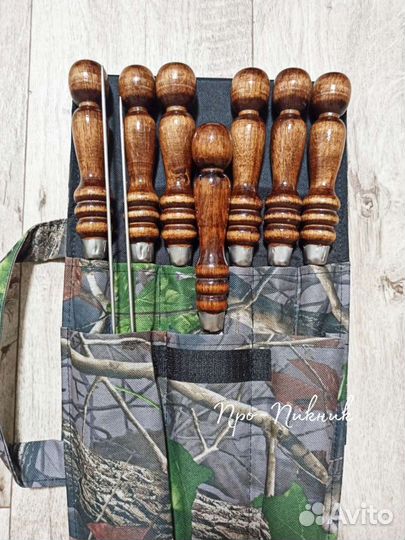 Набор шампуров в чехле 