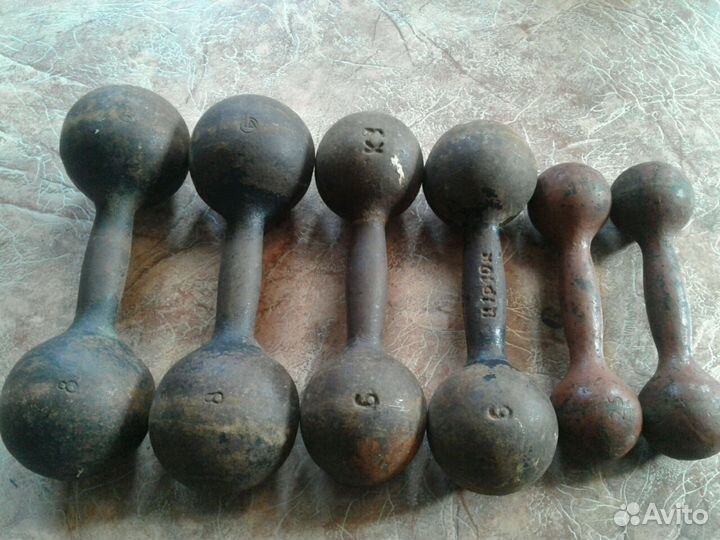 Гантели 2.5-5 кг СССР